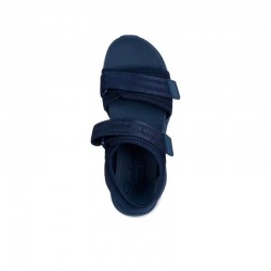 Sandalias Planas Skechers D'lux Walker - Adored Days Mujer Marino