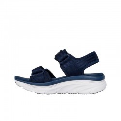 Sandalias Planas Skechers D'lux Walker - Adored Days Mujer Marino
