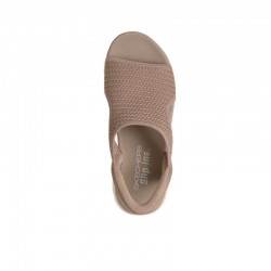 Sandalias Planas Skechers Summits - Sweetly Evolved Mujer Taupe