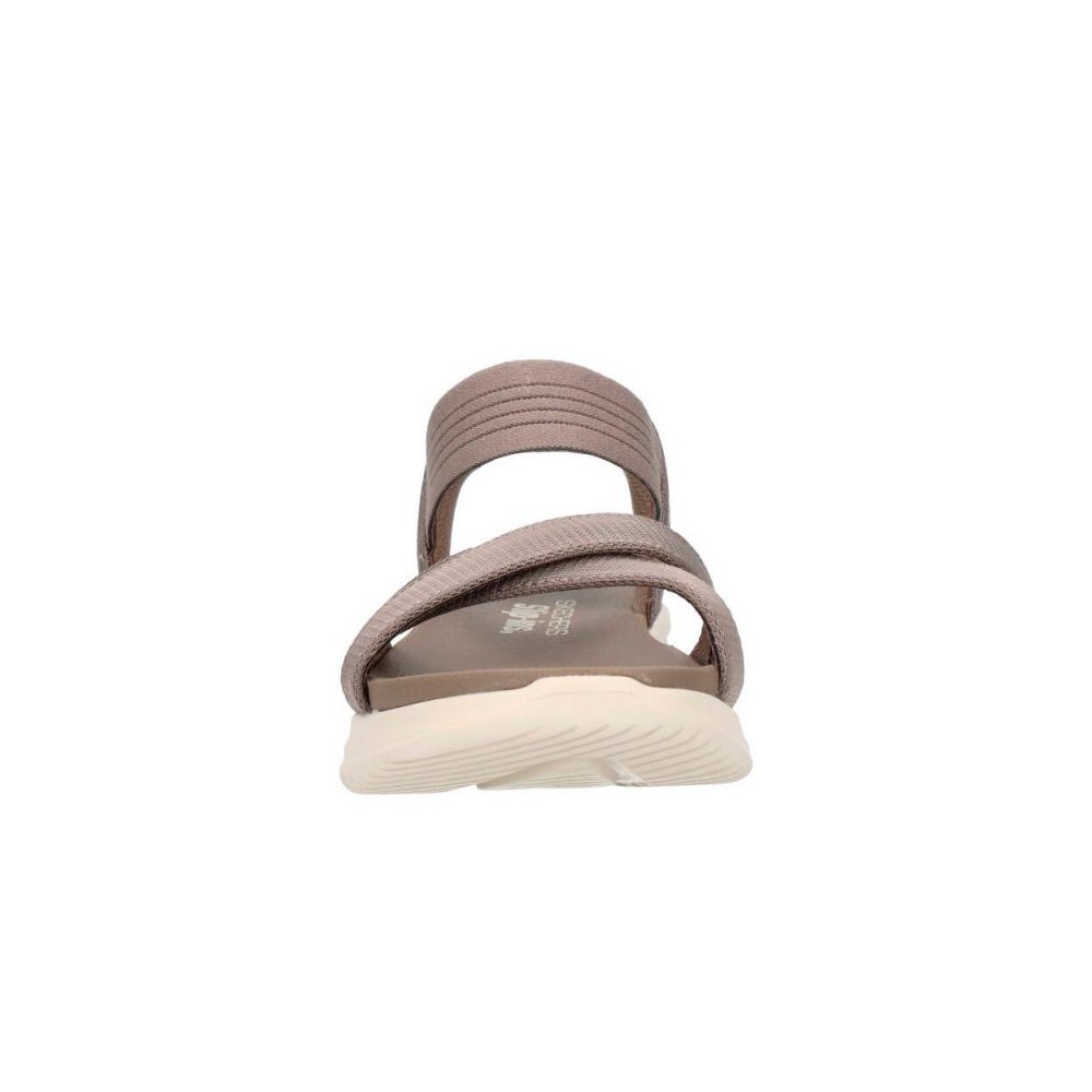 Sandalias Planas Skechers 119975 Mujer Taupe