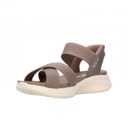 Sandalias Planas Skechers 119975 Mujer Taupe