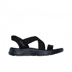 Sandalias Planas Skechers Go Walk Flex Sandal Mujer Negro-negro