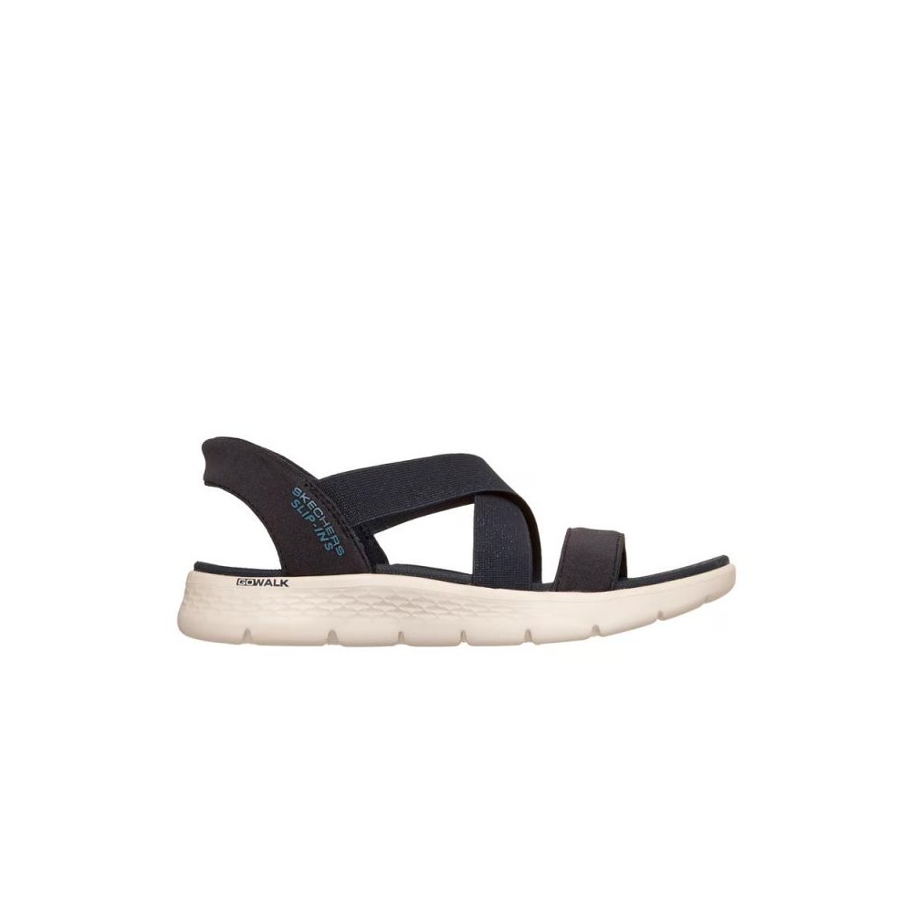 Sandalias Planas Skechers Go Walk Flex Sandal Mujer Marino