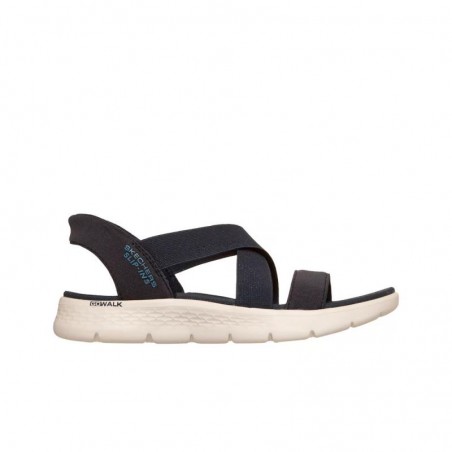 Sandalias Planas Skechers Go Walk Flex Sandal Mujer Marino