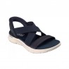 Sandalias Planas Skechers Go Walk Flex Sandal Mujer Marino