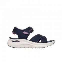 Sandalias Planas Skechers Arch Fit 2.0 - Feelin´bright Mujer Marino