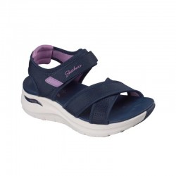 Sandalias Planas Skechers Arch Fit 2.0 - Feelin´bright Mujer Marino