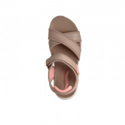 Sandalias Planas Skechers Arch Fit 2.0 - Feelin´bright Mujer Taupe
