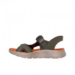 Sandalias Skechers Go Walk Flex Sd - Easy Entry Hombre Verde