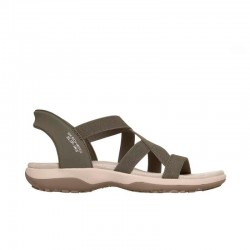 Sandalias Planas Skechers 163460 Mujer Verde