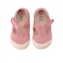 Zapatillas Lona Igor 10332 Niño Rosa