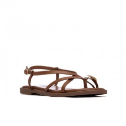 Sandalias Planas Xti 145358 Mujer Camel