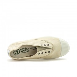 Zapatillas Lona Natural World 102e Mujer Beig