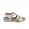 Sandalias Planas Pitillos 11002 Mujer Beig