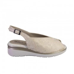Sandalias Planas Pitillos 11044 Mujer Oro