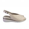 Sandalias Planas Pitillos 11044 Mujer Oro