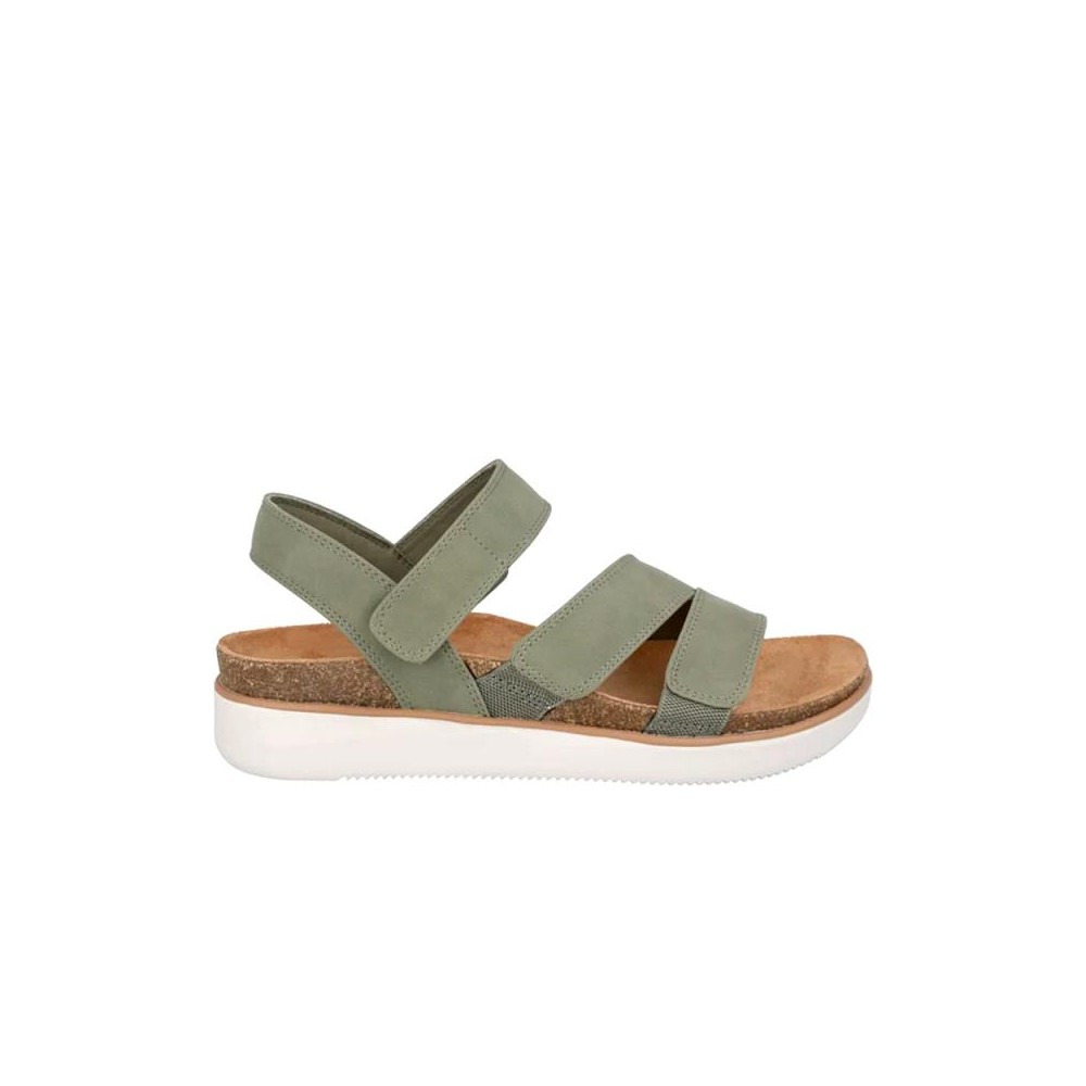 Sandalias Planas Skechers Lifted Comfort Mujer Verde