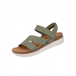 Sandalias Planas Skechers Lifted Comfort Mujer Verde