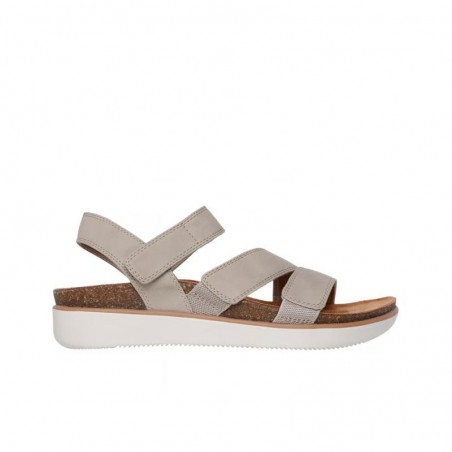 Sandalias Planas Skechers Lifted Comfort Mujer Taupe