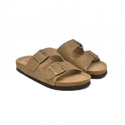 Sandalias Planas Mysoft 075 Mujer Taupe