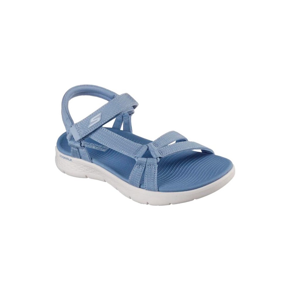 Sandalias Planas Skechers 141451 Mujer Azul