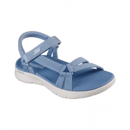 Sandalias Planas Skechers 141451 Mujer Azul