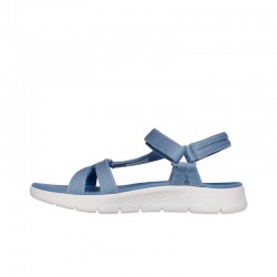 Sandalias Planas Skechers 141451 Mujer Azul