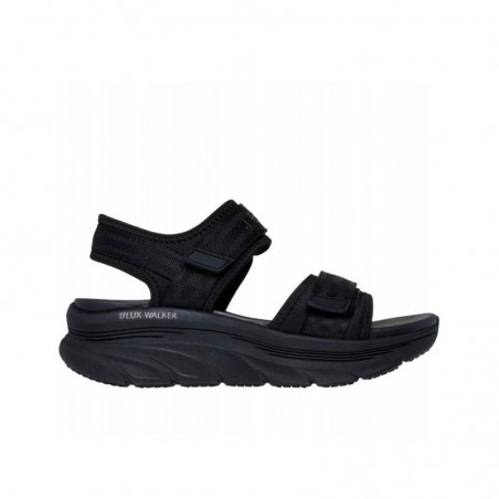 Sandalias Planas Skechers D'lux Walker - Adored Days Mujer Negro-negro
