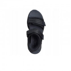 Sandalias Planas Skechers D'lux Walker - Adored Days Mujer Negro-negro