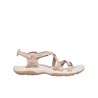 Sandalias Planas Skechers Reggae Slim - Sun Array Mujer Taupe