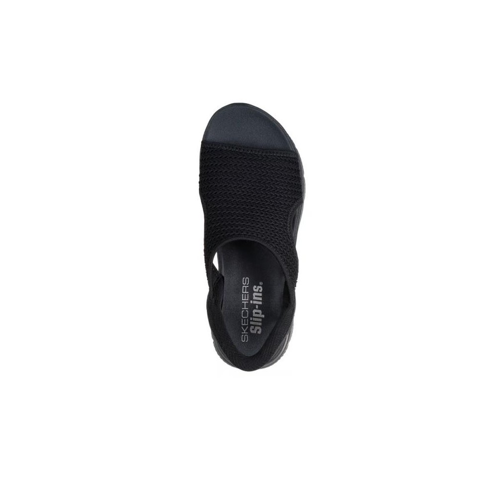 Sandalias Planas Skechers Summits - Sweetly Evolved Mujer Negro