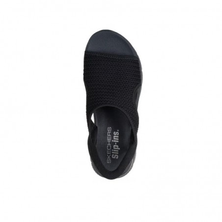 Sandalias Planas Skechers Summits - Sweetly Evolved Mujer Negro