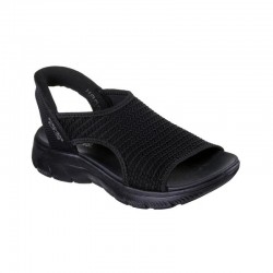 Sandalias Planas Skechers Summits - Sweetly Evolved Mujer Negro