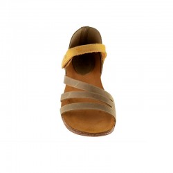 Sandalias Planas Inter-bios 4476 Mujer Kaki-taupe