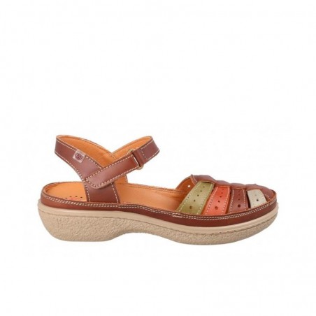Sandalias Planas Laura Azaña 11985 Mujer Cuero