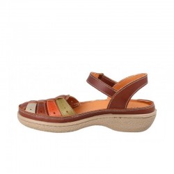 Sandalias Planas Laura Azaña 11985 Mujer Cuero