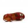 Sandalias Planas Laura Azaña 11985 Mujer Rojo