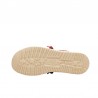 Zapatillas Lona Hey Dude Wally Strech Canvas Hombre Rojo