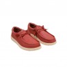 Zapatillas Lona Hey Dude Wally Strech Canvas Hombre Rojo