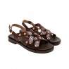Sandalias Planas Porronet 3234 Mujer Moka
