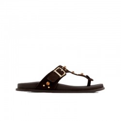 Sandalias Planas Porronet 3294 Mujer Moka