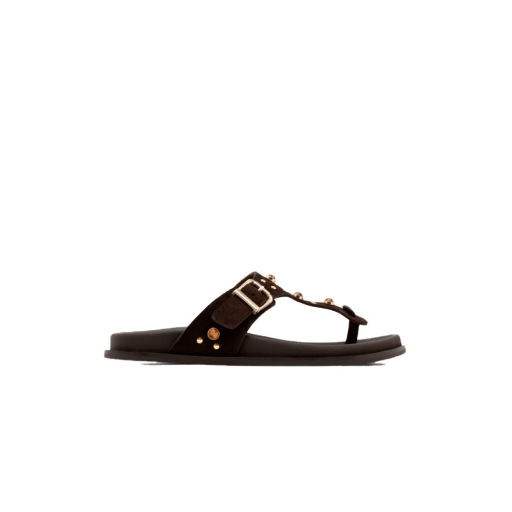 Sandalias Planas Porronet 3294 Mujer Moka