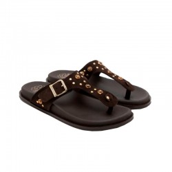 Sandalias Planas Porronet 3294 Mujer Moka