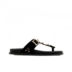 Sandalias Planas Porronet 3294 Mujer Negro