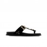 Sandalias Planas Porronet 3294 Mujer Negro