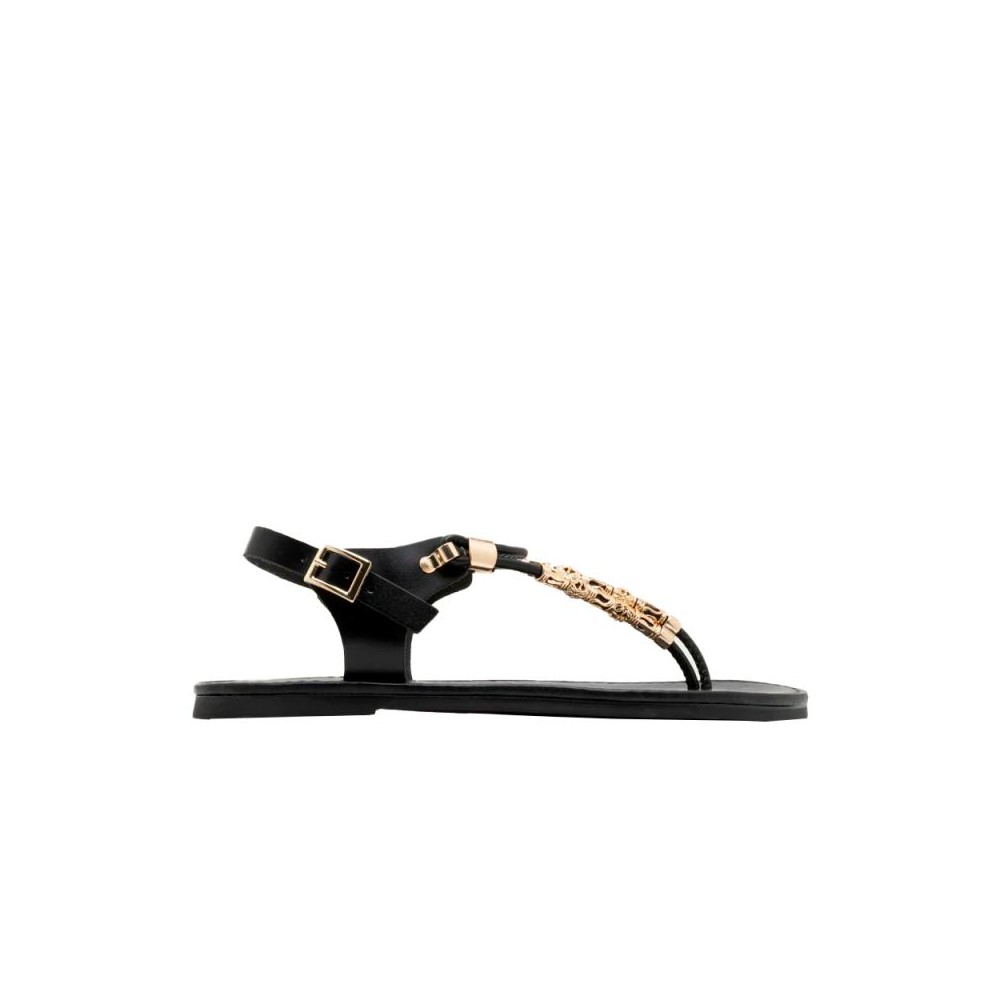 Sandalias Planas Porronet 3205 Mujer Negro