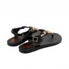 Sandalias Planas Porronet 3205 Mujer Negro