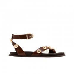 Sandalias Planas Porronet 3290 Mujer Moka