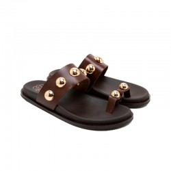 Sandalias Planas Porronet 3297 Mujer Moka