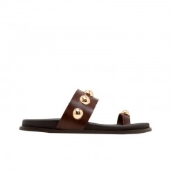 Sandalias Planas Porronet 3297 Mujer Moka